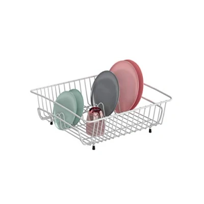 Imagen de Metaltex Escurreplatos Cuadrado, Blanco, 40 x 37 14 cm