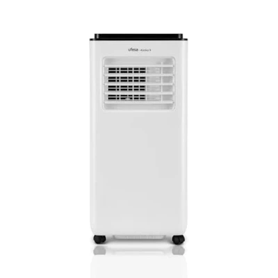 Imagen de Ufesa A9 Aire Acondicionado Portátil 3en1, Refrigeración, Ventilación y Deshumidificación, 9000 BTU/día, Silencioso, Pantalla LED, Temporizador 24h, Hasta 15m², Gas R290, Control Remoto