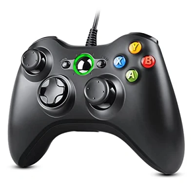 Imagen de Zexrow Xbox 360 Mando de Gamepad, USB Wired Controlador con Vibración, Gamepad para PC Windows XP/7/8/10