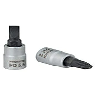 Imagen de Proxxon 23 741 Vaso y Punta Planos de 1/4&quot;, Tamaño FD 7mm, Longitud Total 33mm