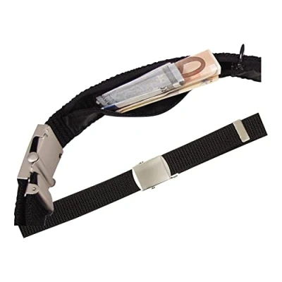 Imagen de Mil Tec Cinturón de Dinero 15815002, Unisex Adulto, Negro, 30 mm