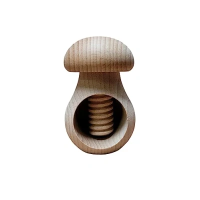 Imagen de Wooden World Cascanueces de Madera Haya Natural Muy SÓLIDO en Bruto