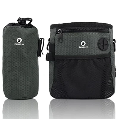 Imagen de SkyeFang Bolsa de Entrenamiento para Perros golosinas Bolso Botella Agua Desmontable Mascotas