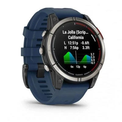 Imagen de Garmin Quatix 7 Pro Reloj Inteligente de plástico con Correa Silicona, Color Azul