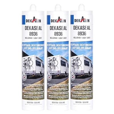 Imagen de Decalin B07WSTKC9H DEKASEAL 8936 Junta, volumen 310ml, gris claro, 3 piezas