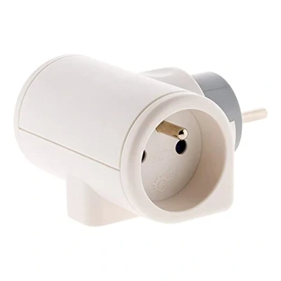 Imagen de Zenitech Regleta de 3 tomas giratorias 180 , triple 2 x 16 A+1 6 A, color blanco
