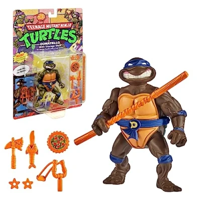Imagen de Tortugas Ninja, Figura articulada de 10 cm, Figruine colección clásica, Donatello, Juguete para niños a Partir 4 años, T00016