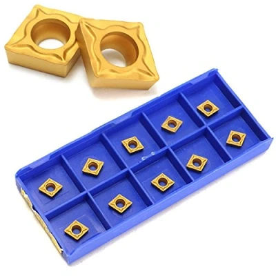 Imagen de 10 unids/set CCMT060204 HM YBC251 insertos de carburo para Torno CNC Herramienta torneado 6x6mm