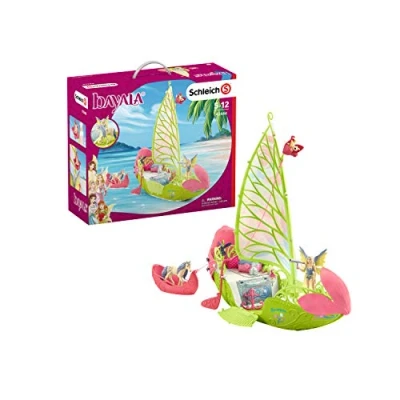 Imagen de Schleich 42444 bayala play set El mágico barco de flores Sera, juguetes a partir los 5 años