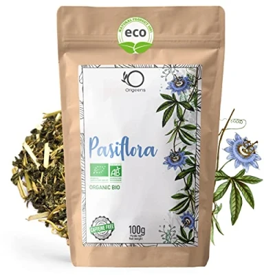 Imagen de ORIGEENS Infusion PASIFLORA ECOLÓGICA 100g relajante y para dormir Infusión de Passiflora ECO