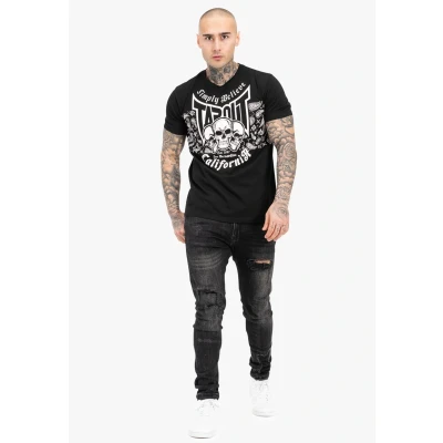 Imagen de Tapout Normale Passform Adelantos Camiseta estampada, Hombre, Talla: 3XL, Black white