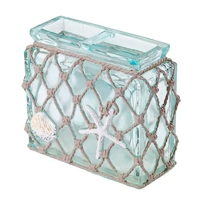 Imagen de Avanti Linens Accesorios de baño Fibra mar Colección Seaglass, Resina, Multicolor, Toothbrush Holder