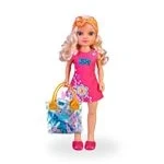 Imagen de Nancy Qué Hay en Mi Bolso, Muñeca con Melena Larga Rubia, Apariencia Veraniego, Bandana, Totebag Transparente y Siete Complementos, Desde 3 Años, Famosa (NAC68000)