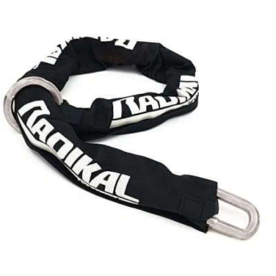 Imagen de Radikal RK11120L Cadena Antirrobo Moto Acero Cementado Ø 11 Hexagonal, Lazo 120 cm