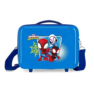Imagen de Marvel Spidey Team Up Neceser Adaptable con Bandolera Azul 29x21x15 cms Rígido ABS 9,14L