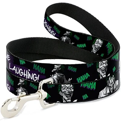 Imagen de Buckle Down DL 6FT WJK006 N Correa para Mascota, Color Negro, Morado, Verde