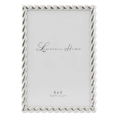 Imagen de Lawrence Diseño de Cuerda Marco Metal, Plateado, 4 x 6