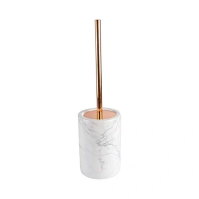 Imagen de Douceur d&#039;Intérieur Cepillo (0) 12 x 42 cm Cerámico Estampado mármol, 88% Plata, 2% Cristal, 6% Acero Inoxidable, 4% Polipropileno, Brosse WC