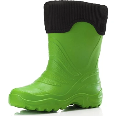 Imagen de Ladeheid Botas de Agua para Niños en EVA Lluvia Impermeables Zapatos Niña y Niño Calzado Goma Infantil Unisexo LA CA 10 (Verde, 26/27 EU)