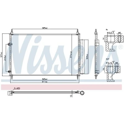 Imagen de Condensador, aire acondicionado NISSENS 940953