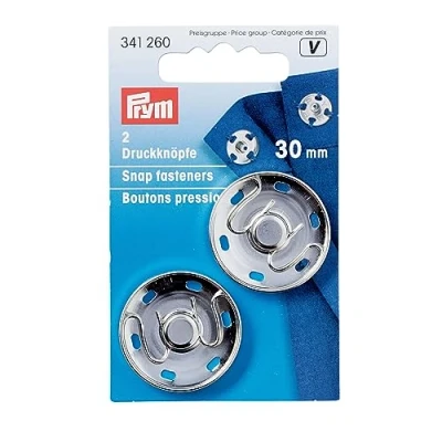 Imagen de Prym Broches para Coser Juegos, latón Envejecido Sew On Snap Fasteners, Metal, Gold, 30 mm, altmessing, 2 Stück,