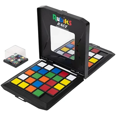 Imagen de Rubik&#039;s Race el Juego para 2 Fans de Rubik a Partir 7 años, rápido estratégico Deslizamiento y lógica basado en clásico Esquema Color Original Cube