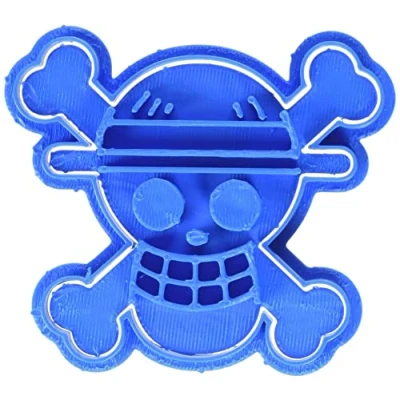 Imagen de Cuticuter One Piece Cortador de Galletas, Plástico, Azul, 8x7x1.5 cm