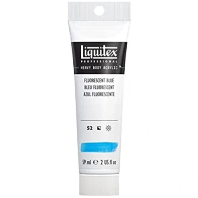 Imagen de Liquitex Acrílico Heavy Body pintura acrílica para bellas artes de cuerpo espeso calidad profesional, color azul fluorescente 59 ml
