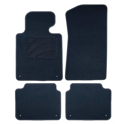 Imagen de OCC DESIGN Alfombrillas Coche a Medida, Compatibles con BMW E46 CABRIO (2000 2007), Moqueta Alta Calidad, Velour/Polipropileno, Anclaje Original, Reverso Antideslizante, Talonera, 4 Piezas
