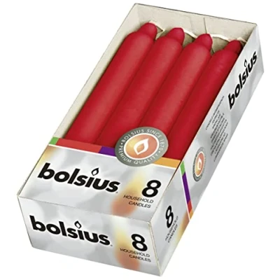 Imagen de BOLSIUS WHITE CANDLE RED