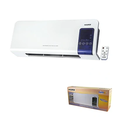 Imagen de MAURER Wall Mounted CONVECTOR Heater 1000/2000w LED Termoconvector Split de Pared 1000/2000 Watt. Indicador LCD, 0, Multicolor