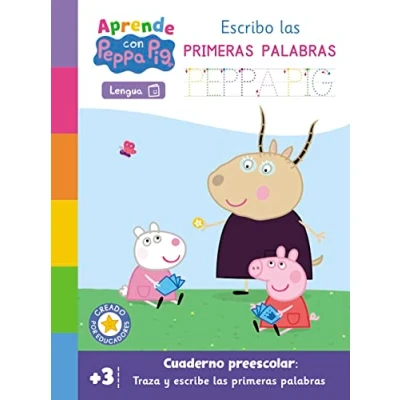 Imagen de Peppa Pig. Primeros aprendizajes Aprende Lengua con Escribo las primeras palabras (+ 3 años): Cuaderno preescolar: Traza y escribe (Altea)