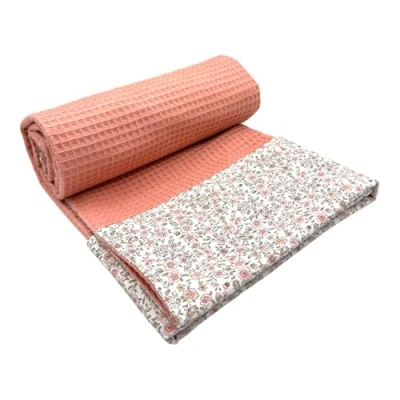 Imagen de various Manta para Bebé Recien Nacido Algodon 100%, Arrulo Verano y Entretiempo, Toquilla de Tejido Plumeti (Estampado Rosa Maquillaje Flor)