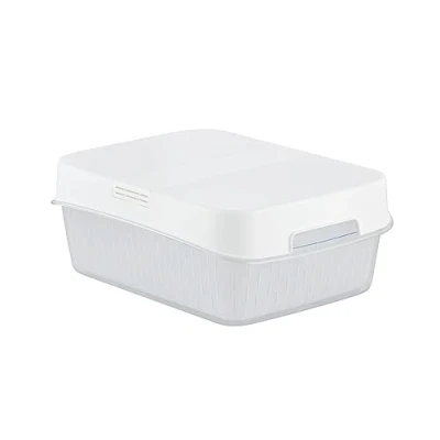 Imagen de CARE + PROTECT Contenedor de alimentos con filtro carbón, mantenga las frutas y verduras frescas durante más tiempo, menos desperdicio alimentos, 6,4 l