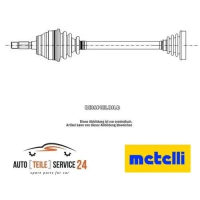 Imagen de METELLI 17 0675 Árbol de transmisión 521mm 82mm Delphi