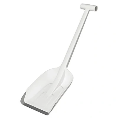 Imagen de Fiskars SnowXpert Pala de nieve para el coche, Longitud: 63 cm, Material sintético reforzado con fibra vidrio bordes aluminio, Blanco, 1019347