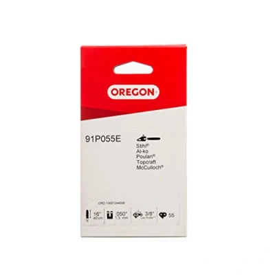 Imagen de Oregon cadena de motosierra 3/8&quot;LP para espadas 40cm, Galga 1.3mm y 55 eslabones transmisión, bajo rebote, compatible con Stihl otras marcas