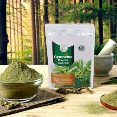 Imagen de SVATV Gymnema Powder sylvestre Gurmar Meshashringi 227 g, media libra, 226.80 g (paquete de 1)