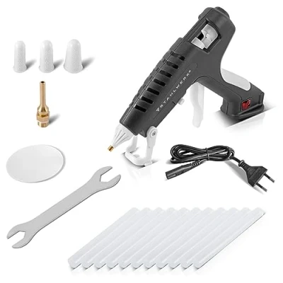 Imagen de STAHLWERK Pistola de cola caliente HKP 250 ST profesional/pistola caliente/pistola termofusible con válvula antirretorno y 250W para barras 11mm