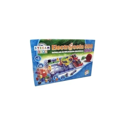 Imagen de Cefa Toys Electrocefa 500 Plus, Juego Educativo, Incluye Circuitos y Proyectos de Electricidad, con Sonido, Bombillas Alarmas, Apto para Niños a Partir 8 Años