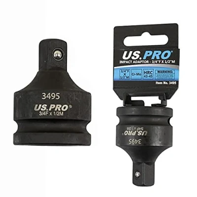 Imagen de Adaptador de enchufe impacto reductor 3/4 pulgadas F a 1/2 pulgada M US PRO 3495