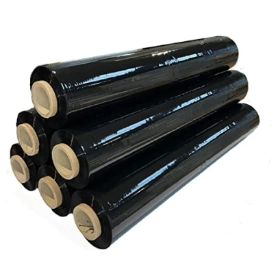 Imagen de 6 láminas adhesivas para embalaje, 400 mm x 150 m, color negro