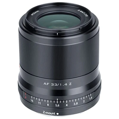 Imagen de VILTROX AF 33mm F1.4 Objetivo Enfoque Automático Prime Lente para Nikon Z Montura Cámaras,Formato APS C,Eye AF,Apertura f/1.4 16,Diámetro Filtro 52mm,Negro