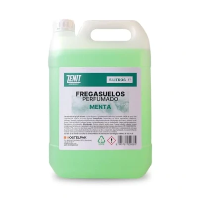 Imagen de Hostelpak 5L Fregasuelos perfumado Menta profesional, Para todo tipo de suelos, Aroma agradable y duradera