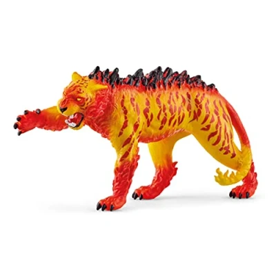Imagen de Schleich 70148 Tigre de lava , a partir 7 años, ELDRADOR CREATURES figura, 5 x 14 8 cm