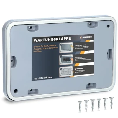 Imagen de Kenekos Solapa de Servicio Mantenimiento Adecuada para Bosch Siemens IQ300 / IQ500 IQ700 IQ800 Serie 6, 8 MAXX7 Secadora, Juego reparación como 646776 00646776