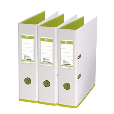 Imagen de Oxford MyColour Archivador (A4, 8 cm de ancho, 3 unidades), color blanco y verde