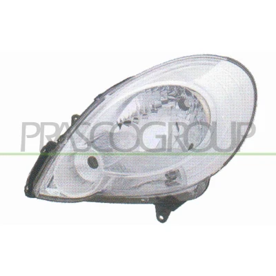 Imagen de PRASCO RN9184804 Faros izquierda H4 transparente para circulación por la derecha con electromotor servomotor reg. alcance luces