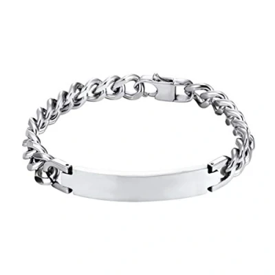 Imagen de PROSTEEL Esclava Metal Acero 21cm ID Bracelet Pulsera de Pareja Brazalete con Etiqueta Placa