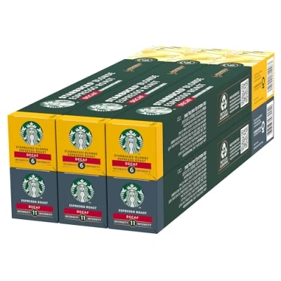 Imagen de STARBUCKS Decaf Explorer Variety Pack de Nespresso, Cápsulas Café 6 x 10 (60 Cápsulas) Exclusivo en Amazon